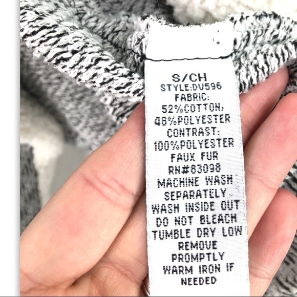 Cavalini by Cavalini - Sweater Collection Neutral Sherpa Open Vest - S - Picture 6 of 9